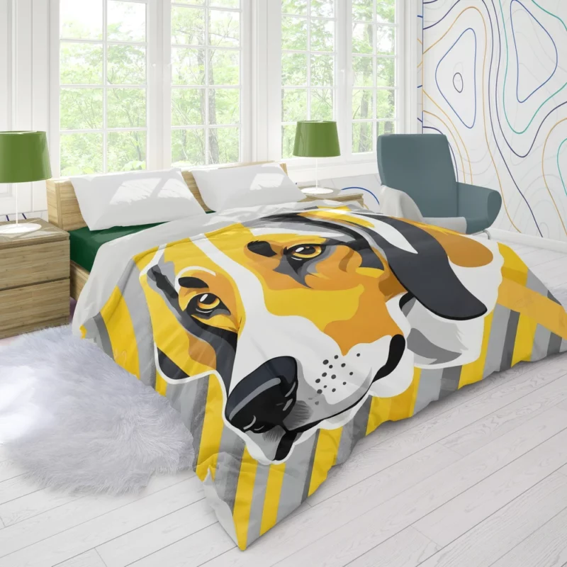 Dog Versatile Hunter American Foxhound Companion Duvet Cover