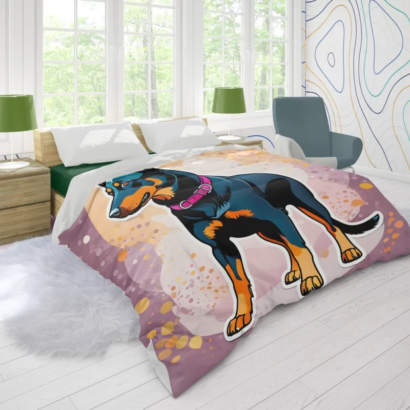 Dog Vigilant Guardian Beauceron Protector Duvet Cover