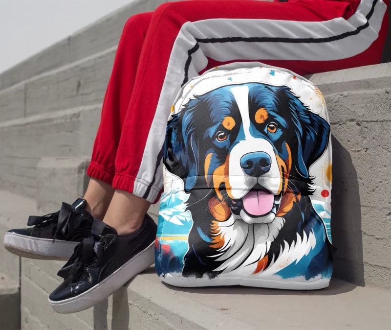 Dynamic Bernese Mountain Dog Performer Minimalist Backpack 1