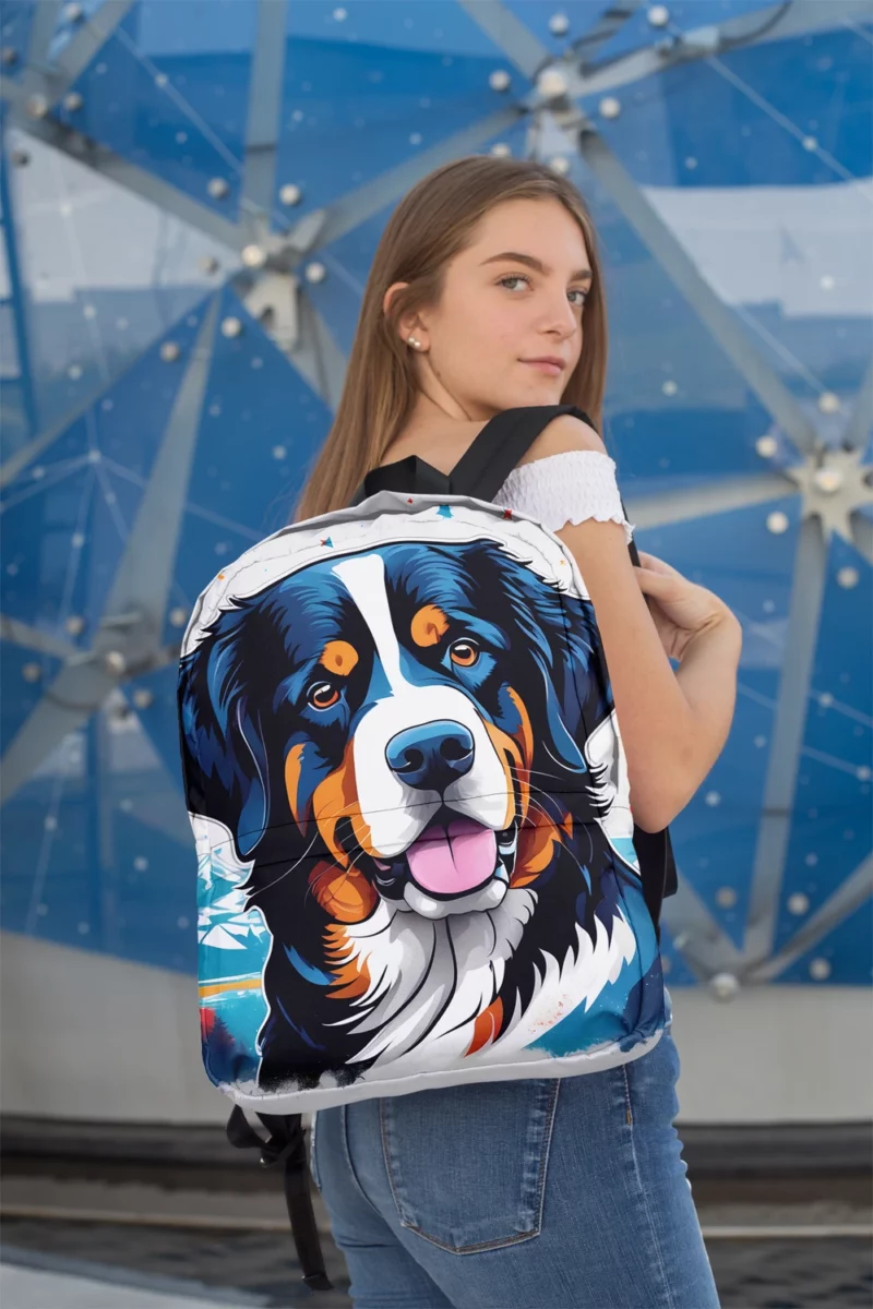 Dynamic Bernese Mountain Dog Performer Minimalist Backpack 2