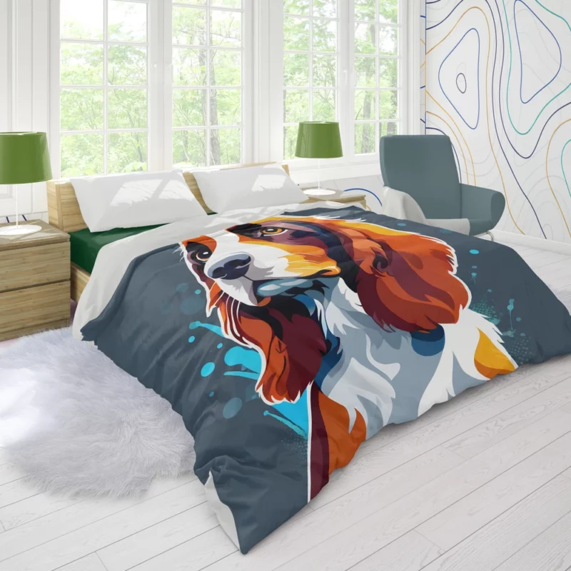 Elegance Welsh Springer SpanielDog Breed Duvet Cover