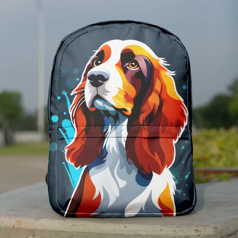 Elegance Welsh Springer SpanielDog Breed Minimalist Backpack