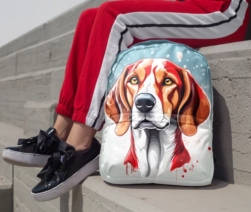 Elegant American Foxhound Beauty Dog Style Minimalist Backpack 1