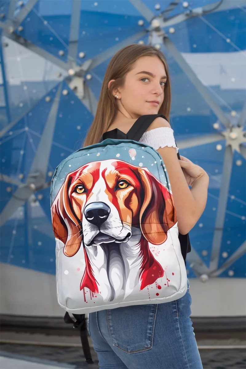 Elegant American Foxhound Beauty Dog Style Minimalist Backpack 2