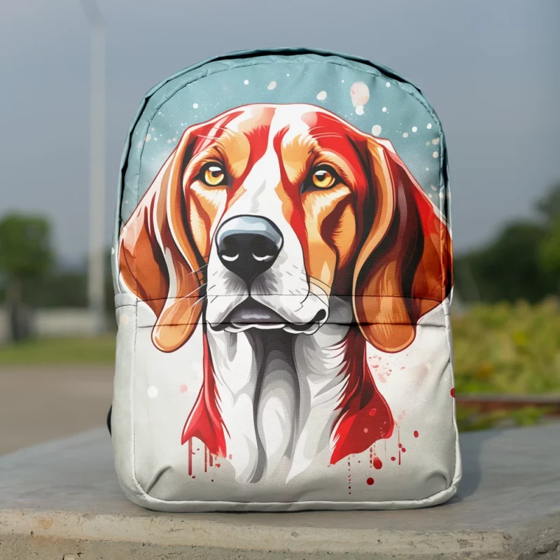 Elegant American Foxhound Beauty Dog Style Minimalist Backpack