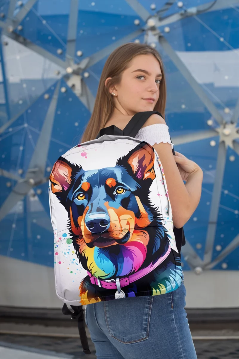 Elegant Beauceron Beauty Dog Grace Minimalist Backpack 2