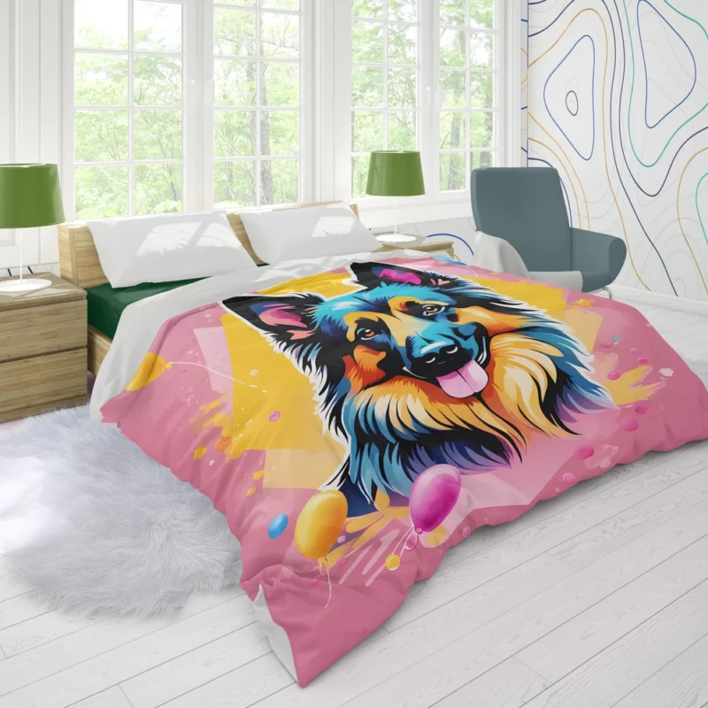 Elegant Belgian Tervuren Dog Charmer Duvet Cover