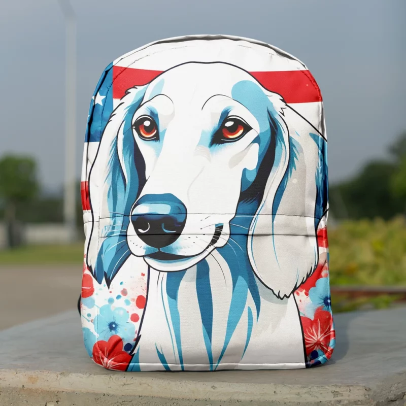 Elegant Hound Perfection Saluki Dog Minimalist Backpack