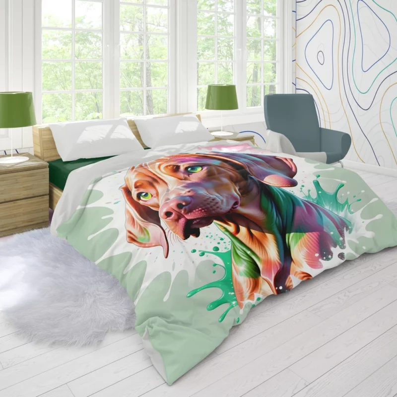 Elegant Vizsla Sporting Dog Breed Duvet Cover