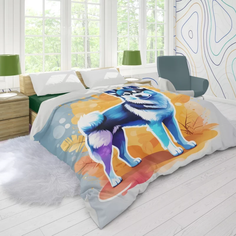 Enchanting Alaskan Klee Dog Delight Duvet Cover