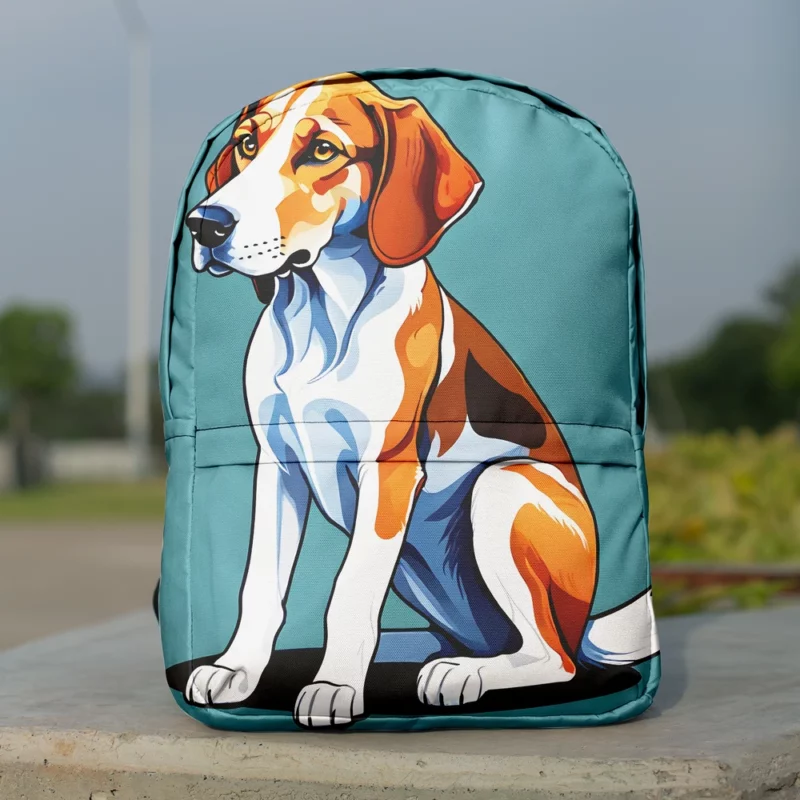 Energetic American Foxhound Spirit Dog Vigor Minimalist Backpack