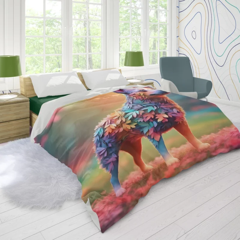 Energetic Australian Cattle Dog Companion Duvet Cover