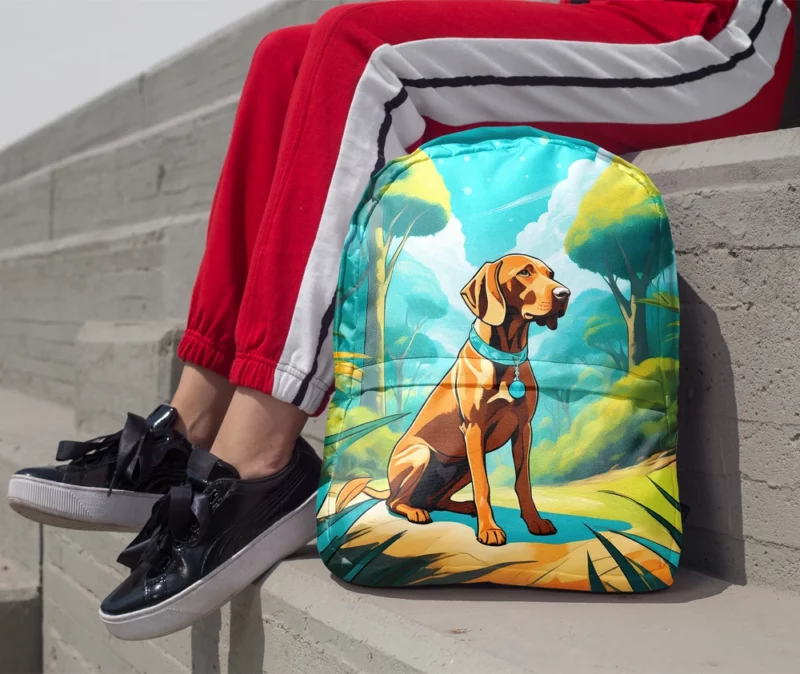 Energetic Beauty Vizsla Dog Minimalist Backpack 1