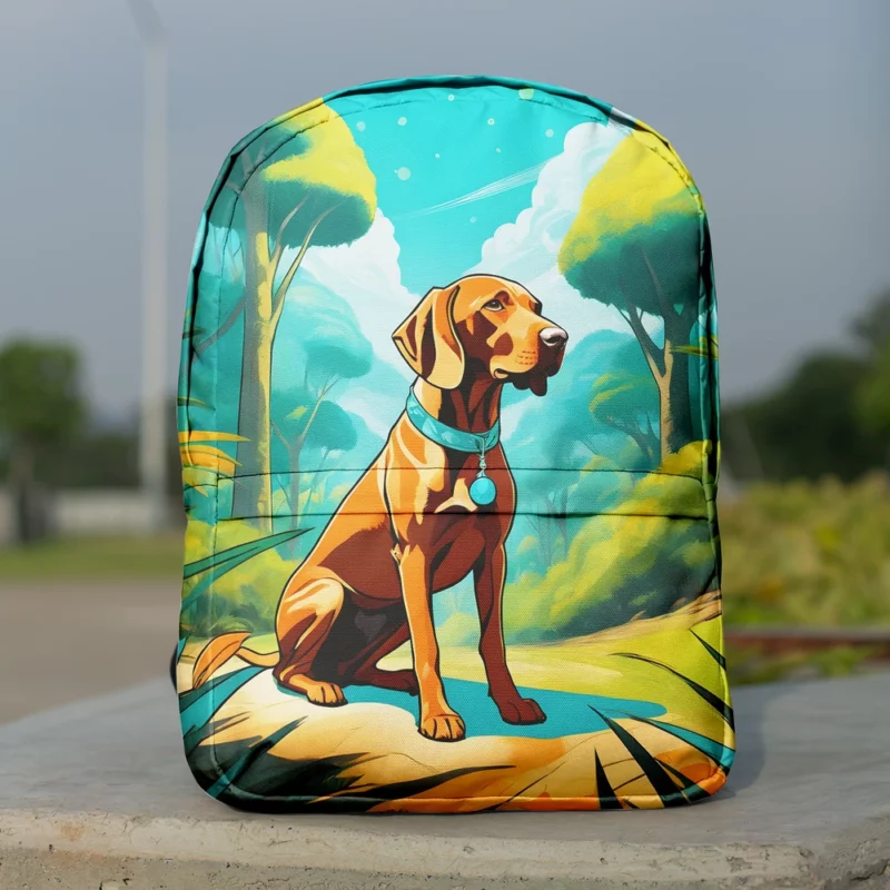 Energetic Beauty Vizsla Dog Minimalist Backpack