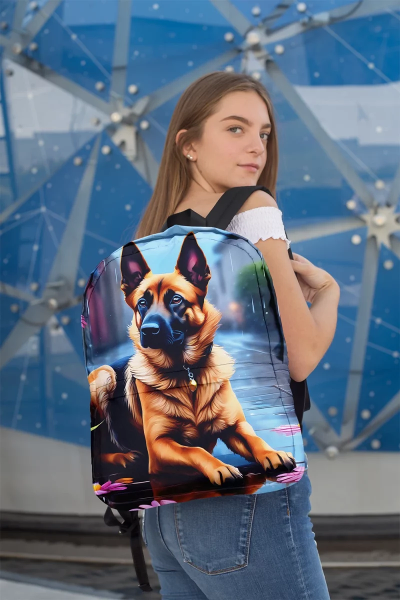 Energetic Belgian Malinois Dog Canine Athlete Minimalist Backpack 2