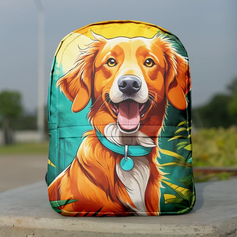 Energetic Nova Scotia Duck Tolling Retriever Minimalist Backpack