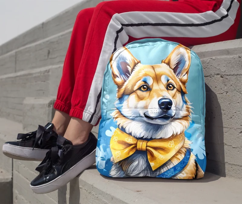 Energetic Wonder Swedish Vallhund Dog Breed Minimalist Backpack 1