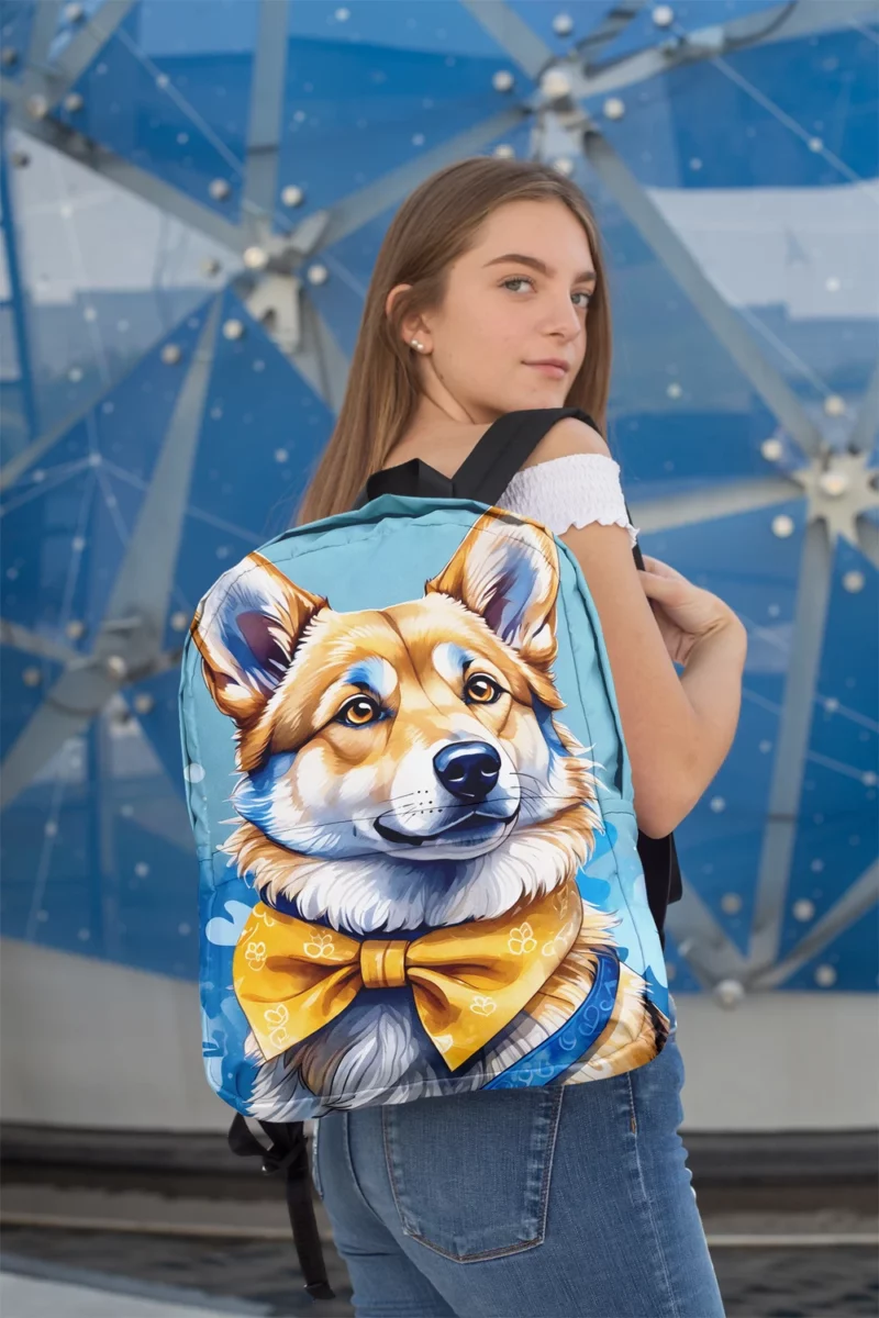 Energetic Wonder Swedish Vallhund Dog Breed Minimalist Backpack 2