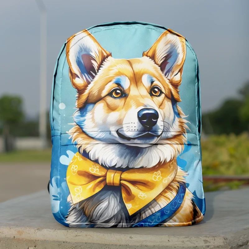 Energetic Wonder Swedish Vallhund Dog Breed Minimalist Backpack