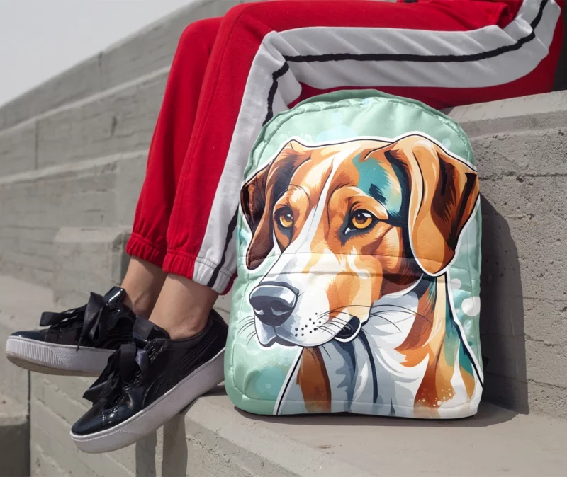 English Foxhound Charm Teen Birthday Joy Minimalist Backpack 1