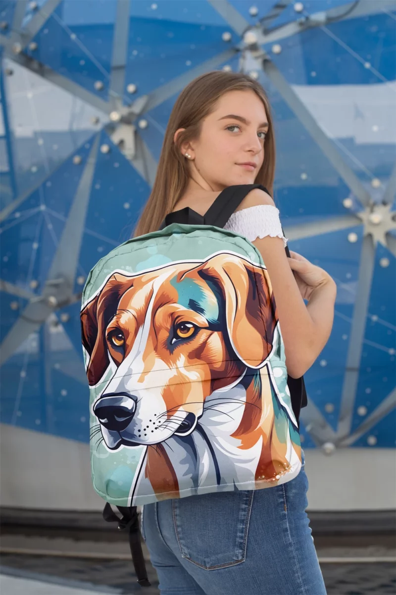 English Foxhound Charm Teen Birthday Joy Minimalist Backpack 2