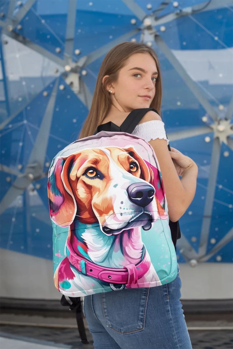 English Foxhound Delight Teen Joyful Surprise Minimalist Backpack 2