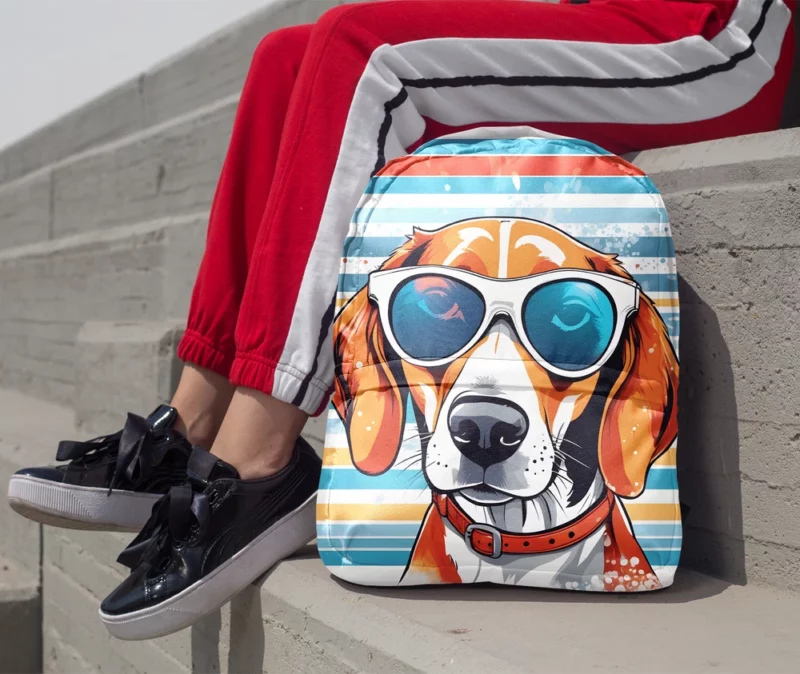 English Foxhound Love Teen Heartfelt Gift Minimalist Backpack 1