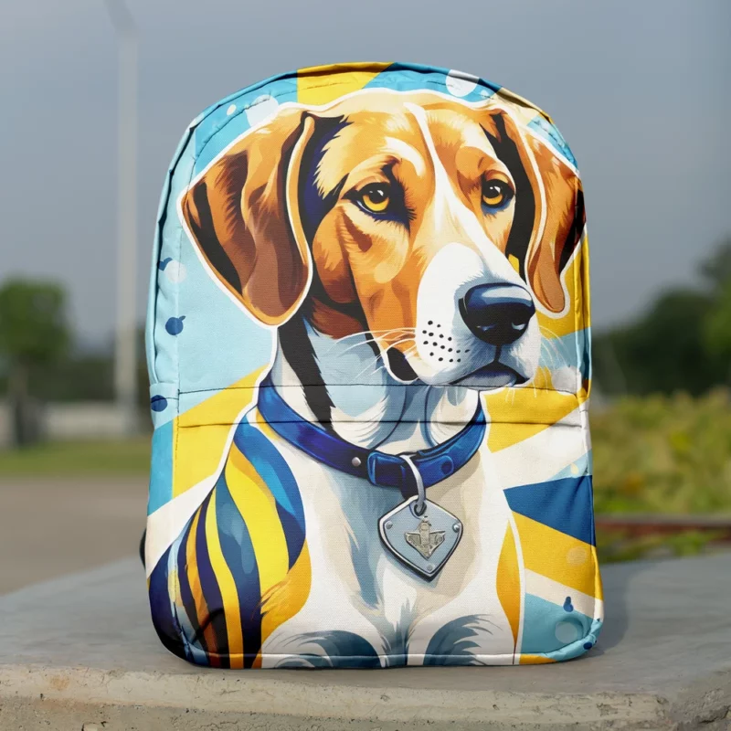 English Foxhound Pup Teen Birthday Surprise Minimalist Backpack