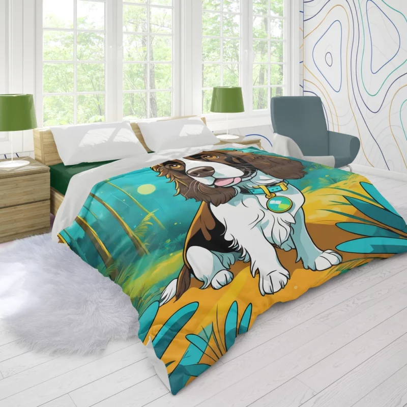 English Springer Spaniel Delight Teen Joyful Surprise Duvet Cover