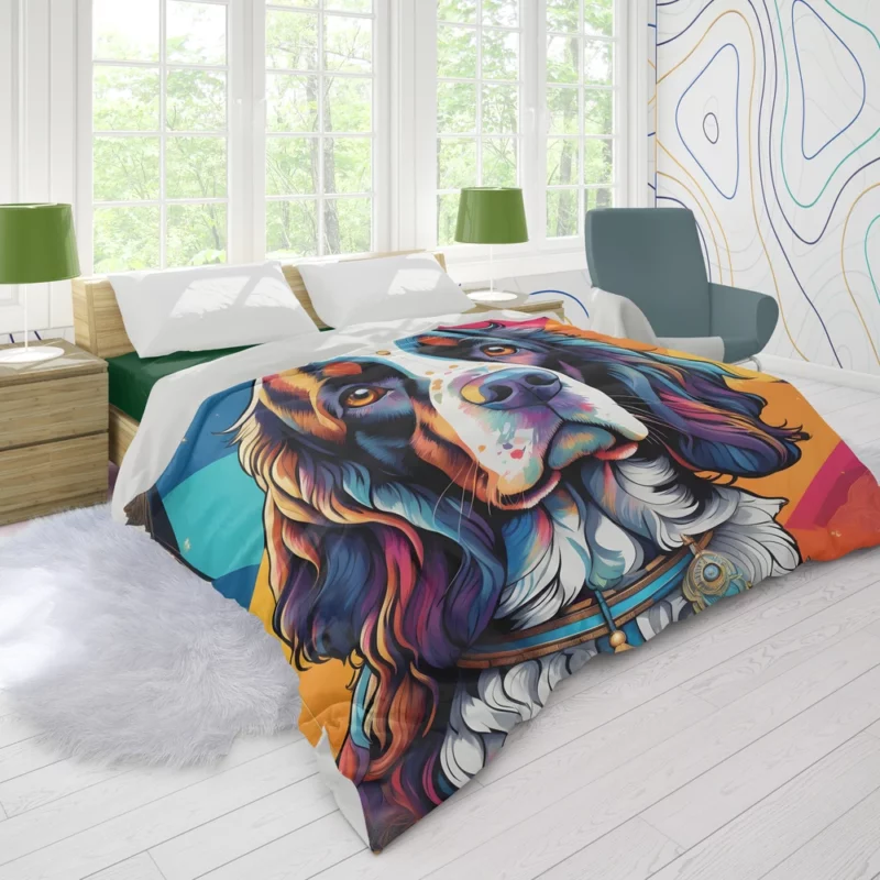 English Springer Spaniel Playful Charm Teen Joy Duvet Cover