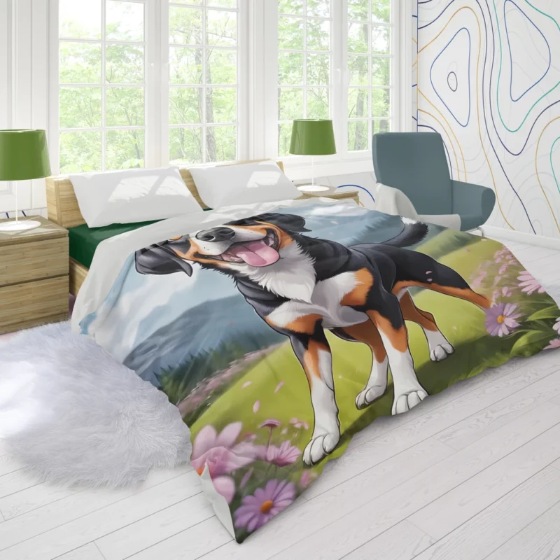 Entlebucher Mountain Playful Charm Teen Joy Duvet Cover