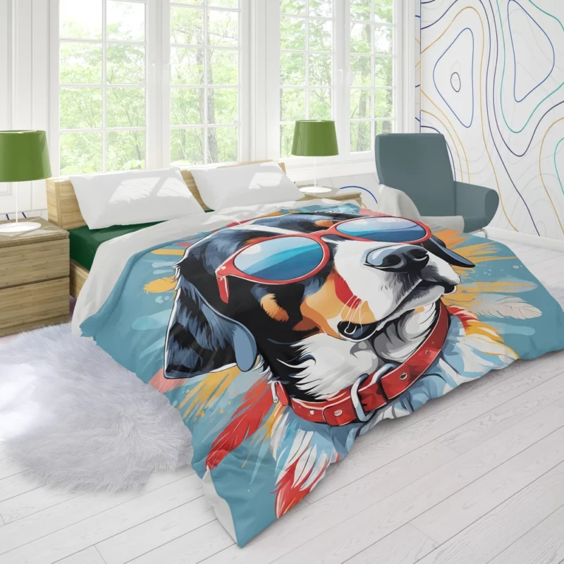 Entlebucher Mountain Pup Teen Birthday Surprise Duvet Cover