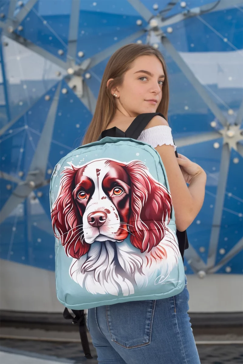 Field Spaniel Dog Playful Charm Teen Joy Minimalist Backpack 2