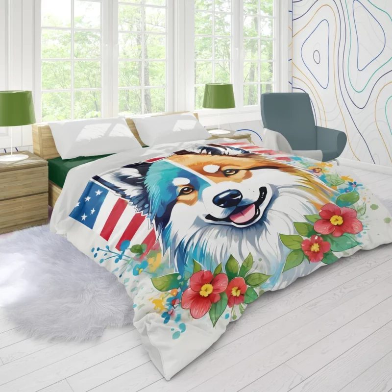 Finnish Lapphund Birthday Surprise Teen Delight Duvet Cover