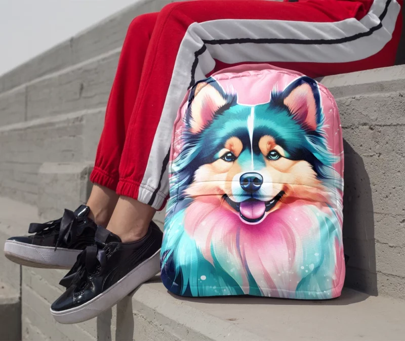 Finnish Lapphund Playful Charm Teen Joy Minimalist Backpack 1