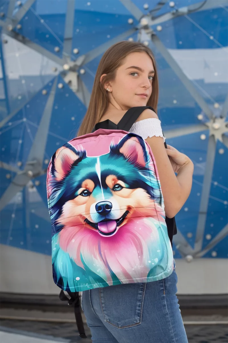 Finnish Lapphund Playful Charm Teen Joy Minimalist Backpack 2