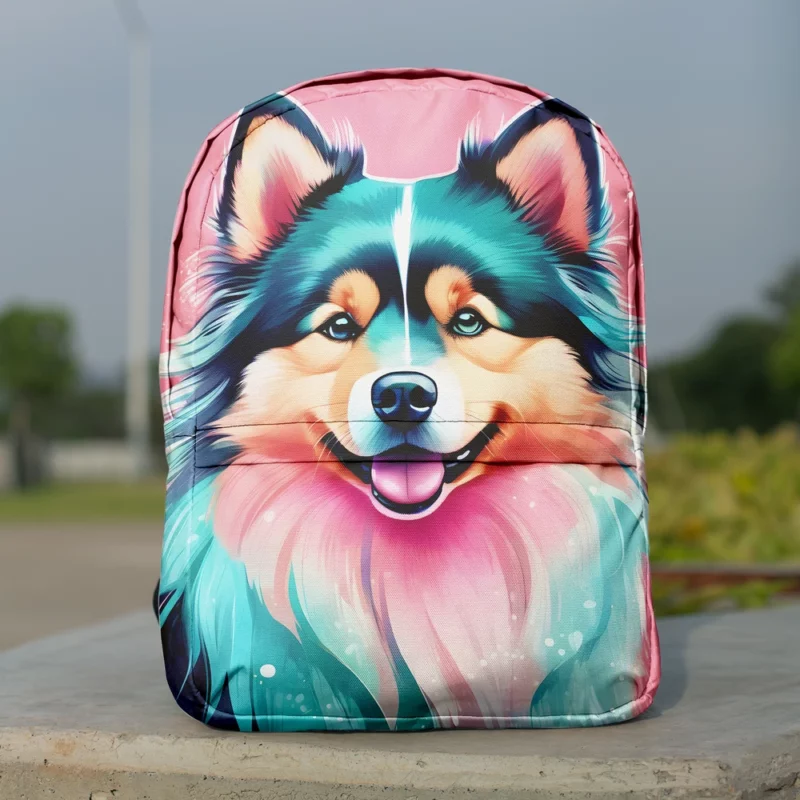 Finnish Lapphund Playful Charm Teen Joy Minimalist Backpack