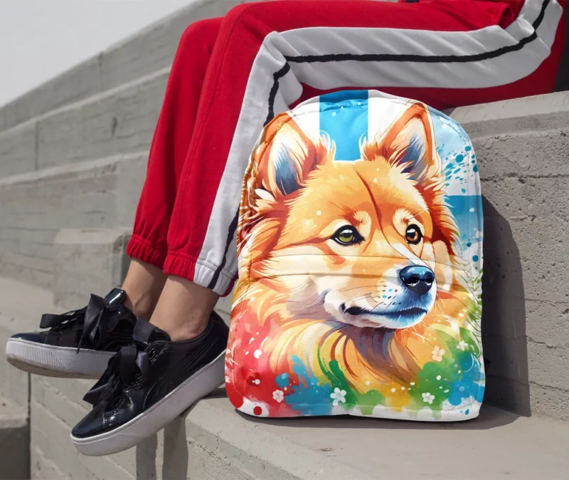 Finnish Spitz Birthday Surprise Teen Delight Minimalist Backpack 1