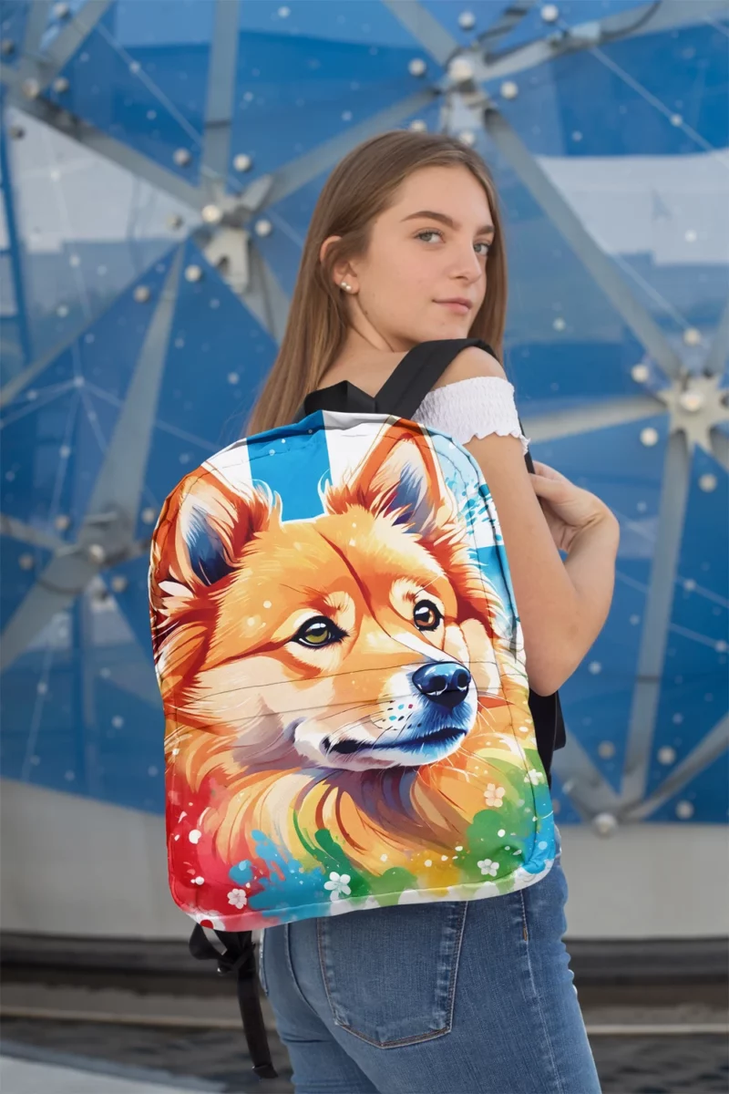 Finnish Spitz Birthday Surprise Teen Delight Minimalist Backpack 2