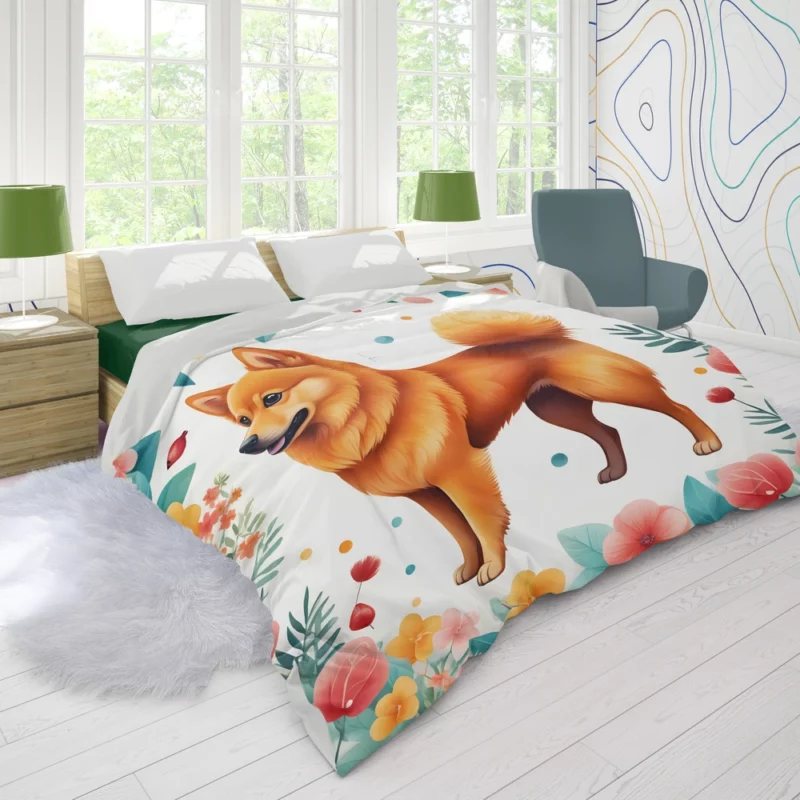 Finnish Spitz Joy Teen Birthday Delight Duvet Cover