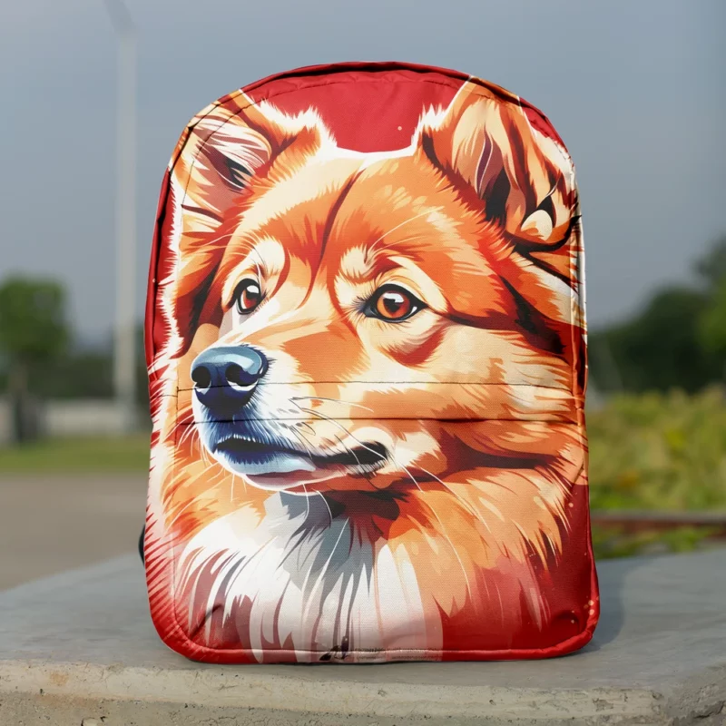 Finnish Spitz Playful Charm Teen Joy Minimalist Backpack