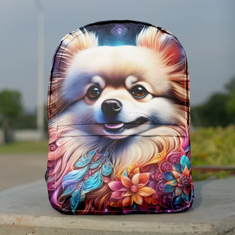 Fluff and Love Pomeranian Dog Minimalist Backpack 1