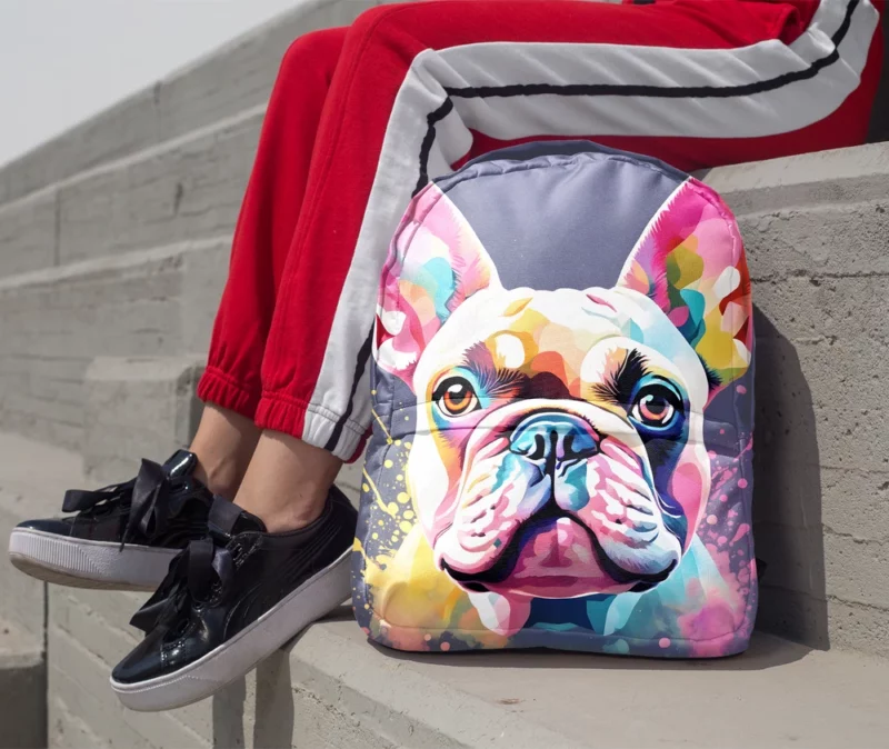 French Bulldog Birthday Bond Teen Companion Minimalist Backpack 1