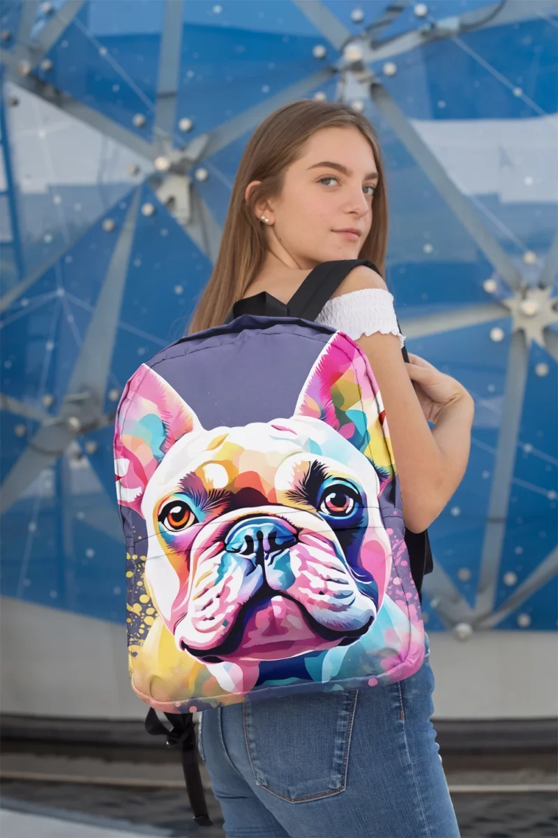 French Bulldog Birthday Bond Teen Companion Minimalist Backpack 2