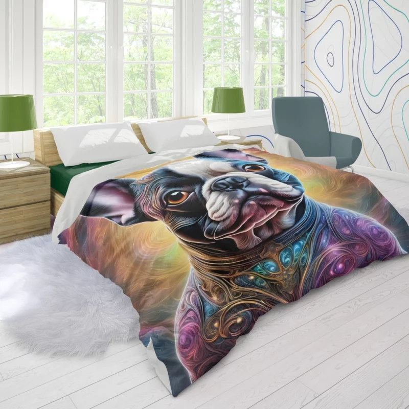 French Bulldog Birthday Surprise Teen Delight Duvet Cover