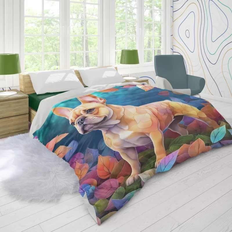 French Bulldog Charm Teen Birthday Joy Duvet Cover