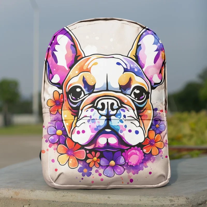 French Bulldog Love Teen Heartfelt Gift Minimalist Backpack