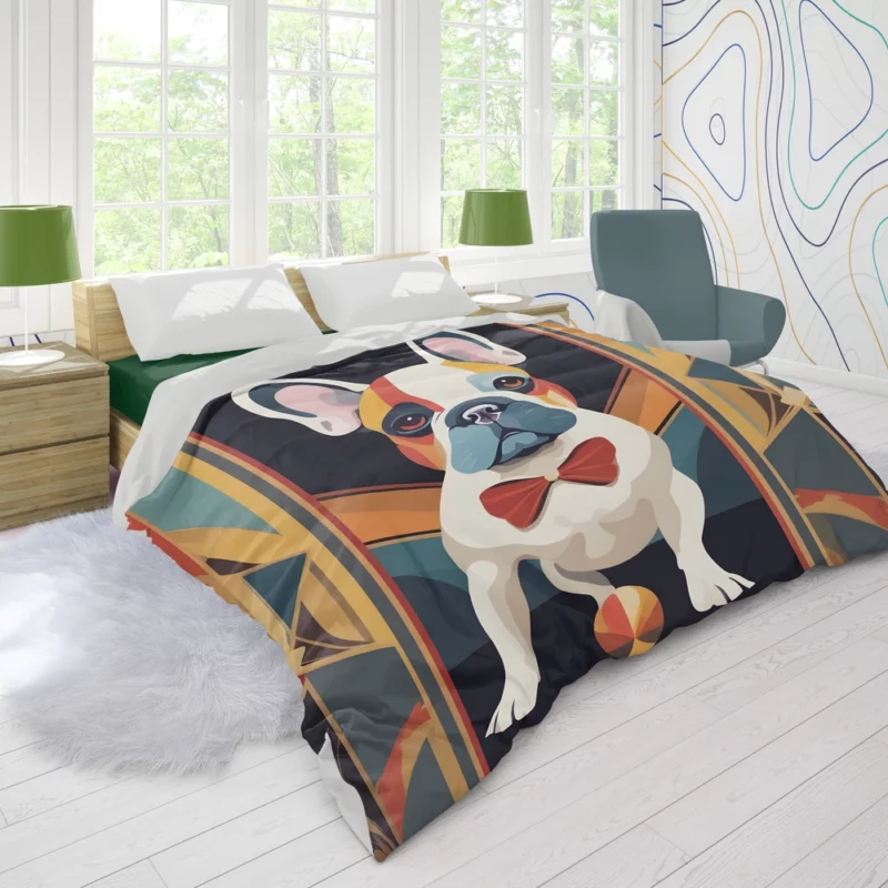 French Bulldog Playful Charm Teen Joy Duvet Cover