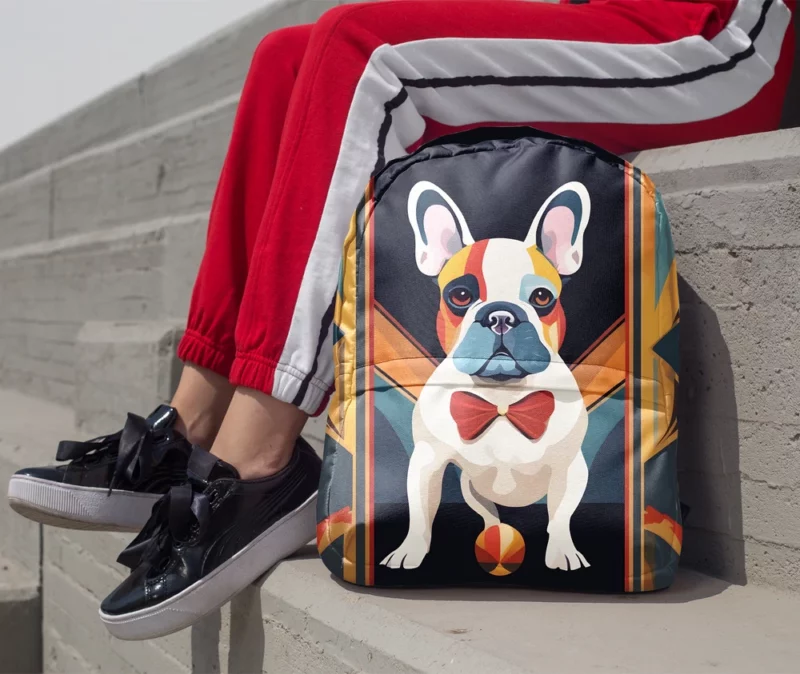 French Bulldog Playful Charm Teen Joy Minimalist Backpack 1