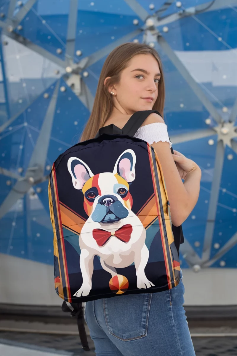 French Bulldog Playful Charm Teen Joy Minimalist Backpack 2